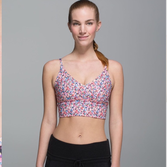 lululemon athletica Tops - RARE Lululemon SOLO Floral Prism Sports bra Crop